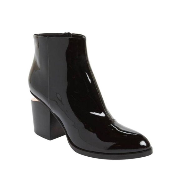 Alexander Wang Patent Leather Gabi Booties Black - Picture 2 of 13
